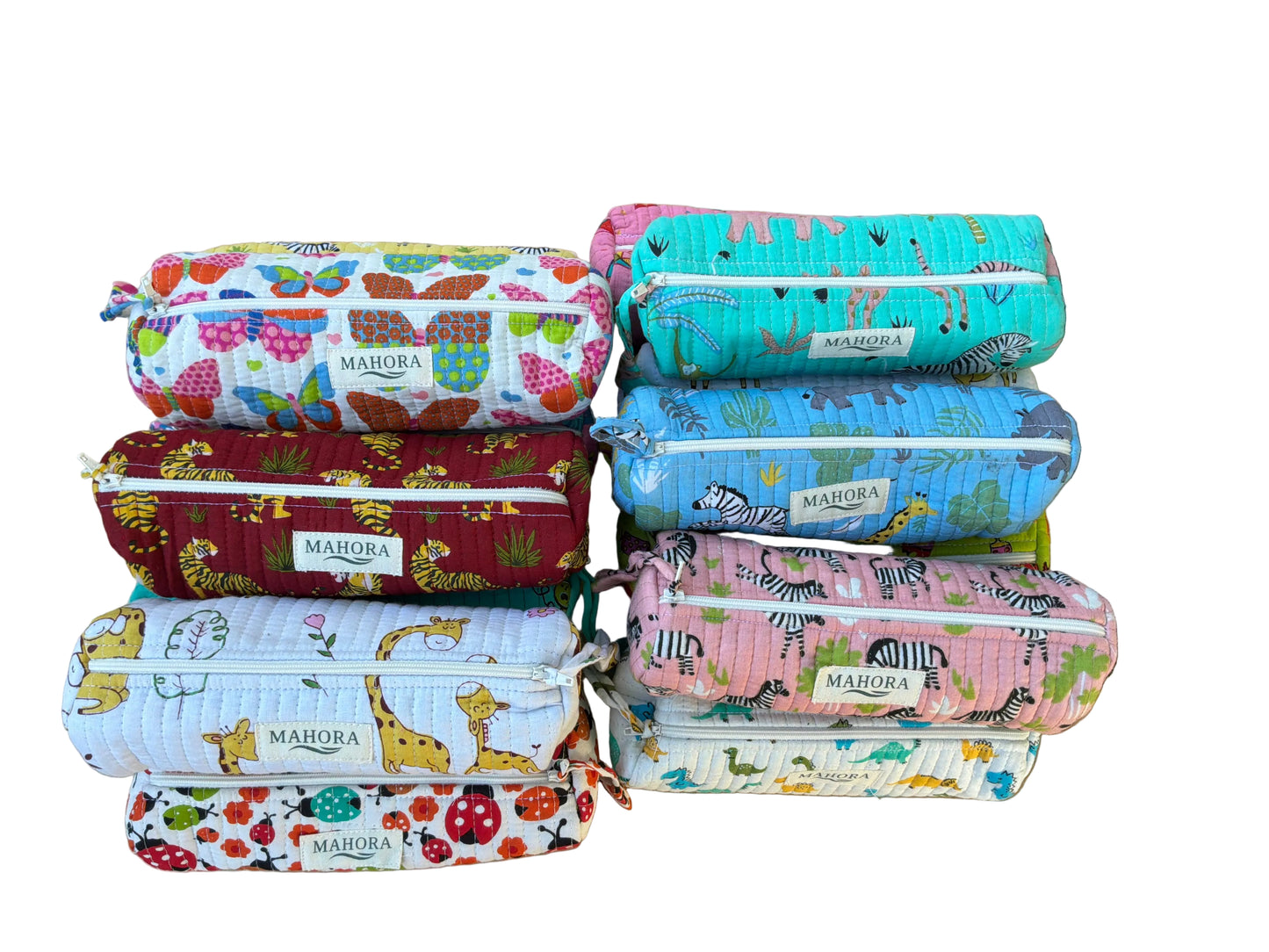 Hand Block Print Kids Pencil Case